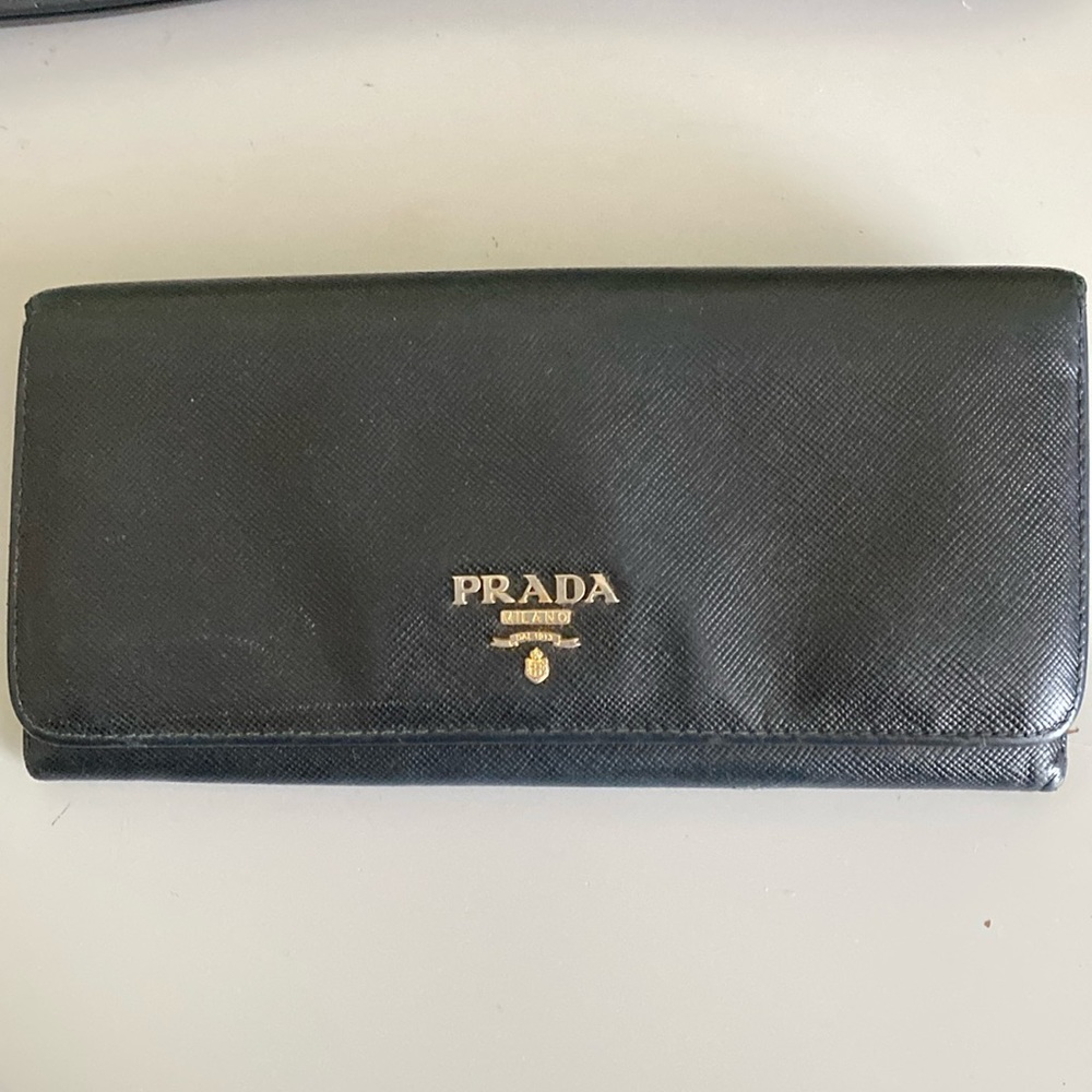Prada Large Saffiano Leather Wallet